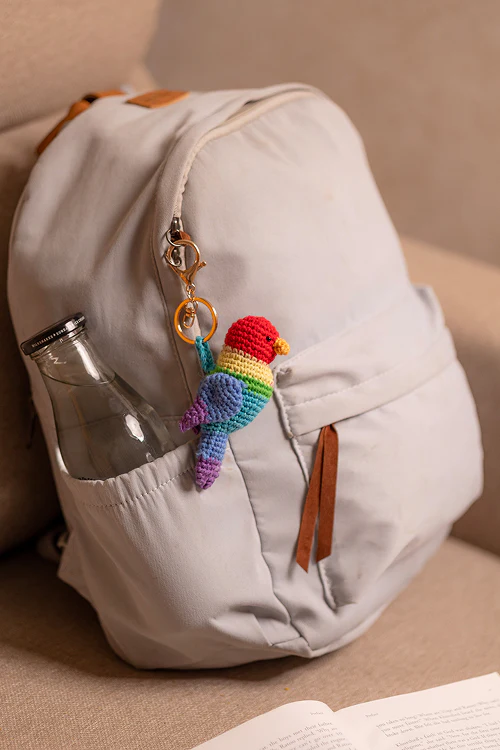 Samoolam Boho Bag Charm Rang Rangeeli Songbird - Image 3