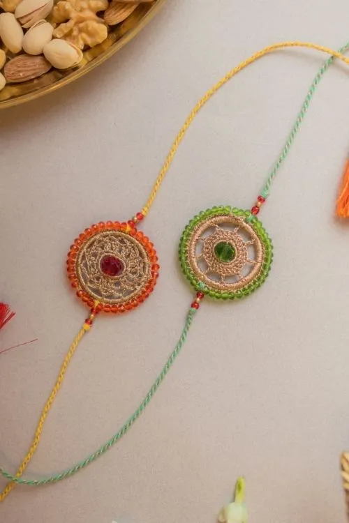 Samoolam Celestial Crochet Rakhi (Set of 2) - Image 3