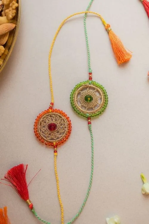 Samoolam Celestial Crochet Rakhi (Set of 2) - Image 4