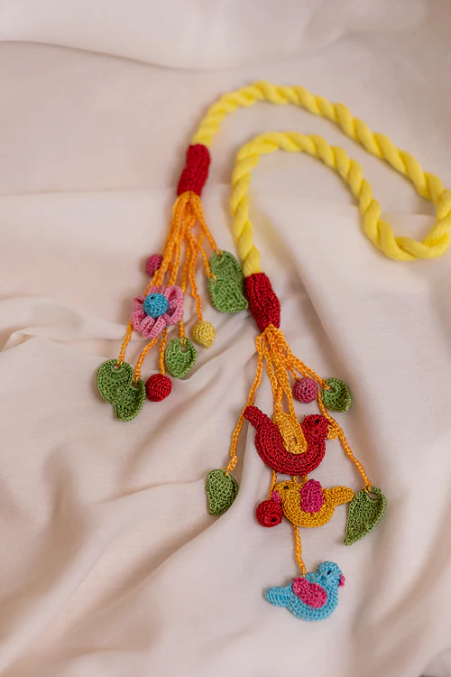 Samoolam Curtain Tie Backs (Set of 2) - Kono Bird family - Image 3