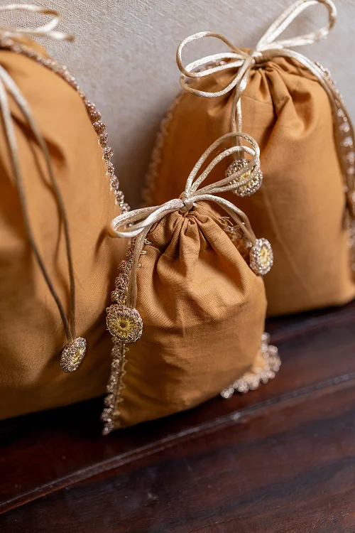 Samoolam Festive Gift Pouch (Set Of 3) - Neutral - Image 3