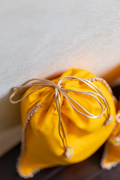 Samoolam Festive Gift Pouch (Set Of 3) - Yellow - Image 5