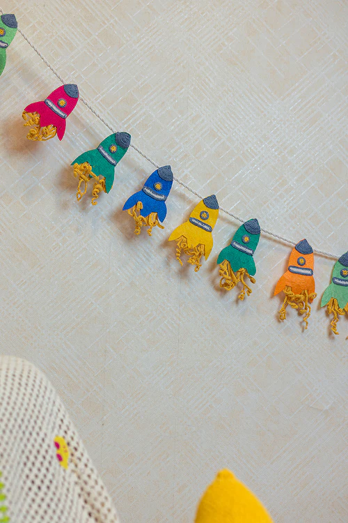 Samoolam Fly Me To The Moon ~ Kids Bunting - Image 3