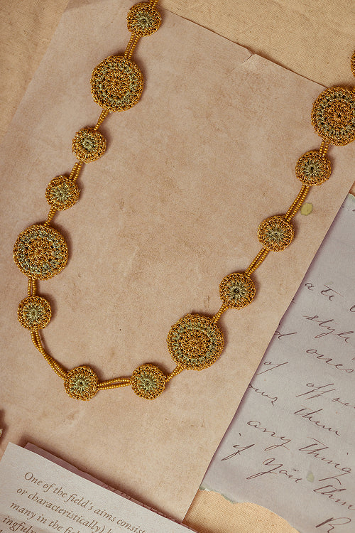 Samoolam Gulnaar Gold Tikkis - Bead Necklace - Image 2