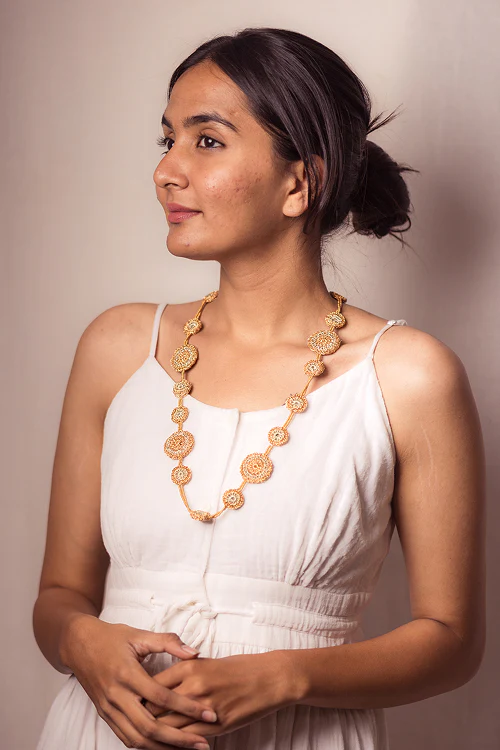 Samoolam Gulnaar Gold Tikkis - Bead Necklace - Image 3