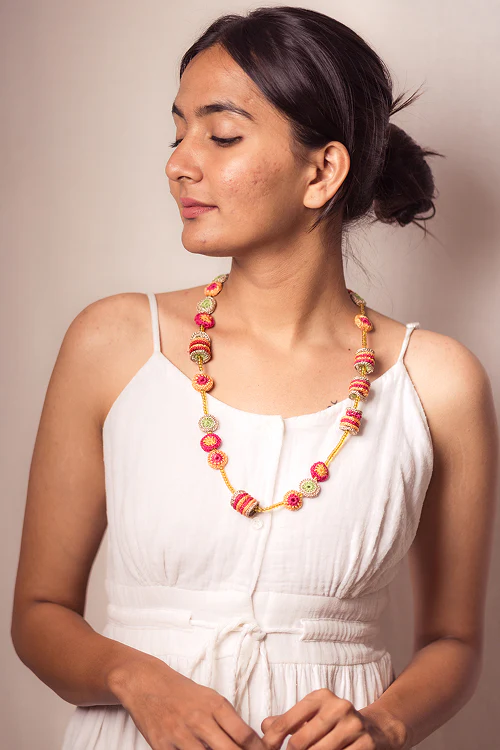 Samoolam Gulnaar Jhilmil - Beads Necklace - Image 3