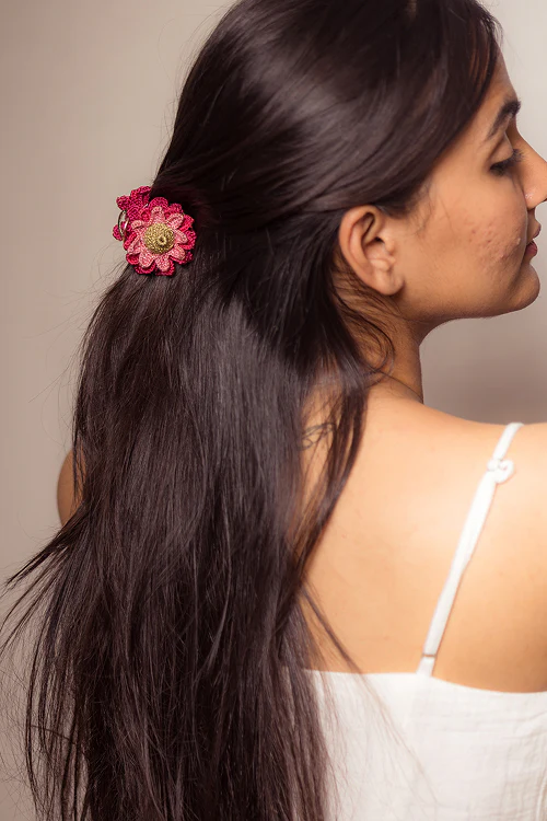 Samoolam Guncha Dahlia Labyrinth - Hair Clutch - Image 4