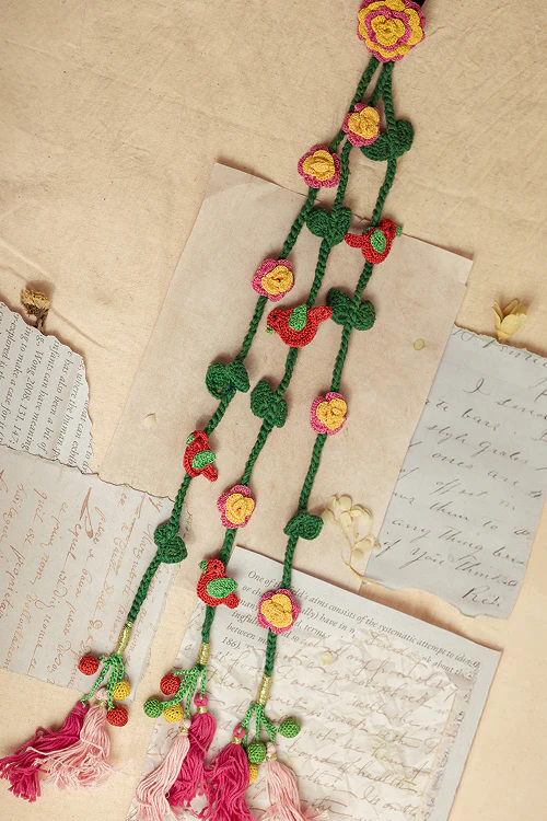 Samoolam Guncha Spring Bird & Roses Parandi - Image 3