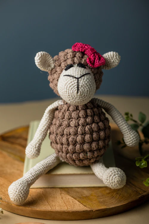 Samoolam Handmade Champa Sheep Cuddle Toy - Image 2