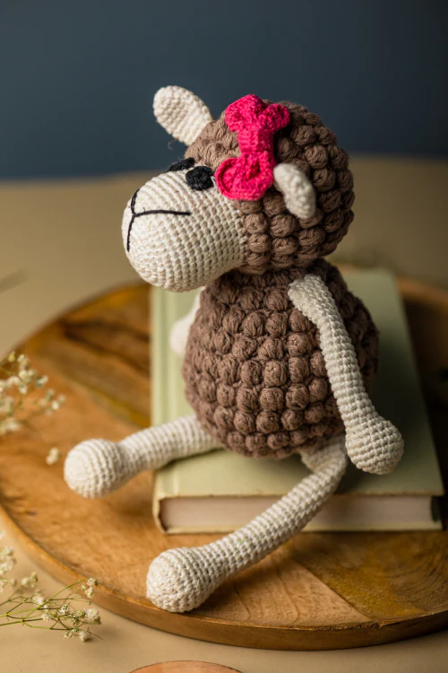 Samoolam Handmade Champa Sheep Cuddle Toy - Image 3
