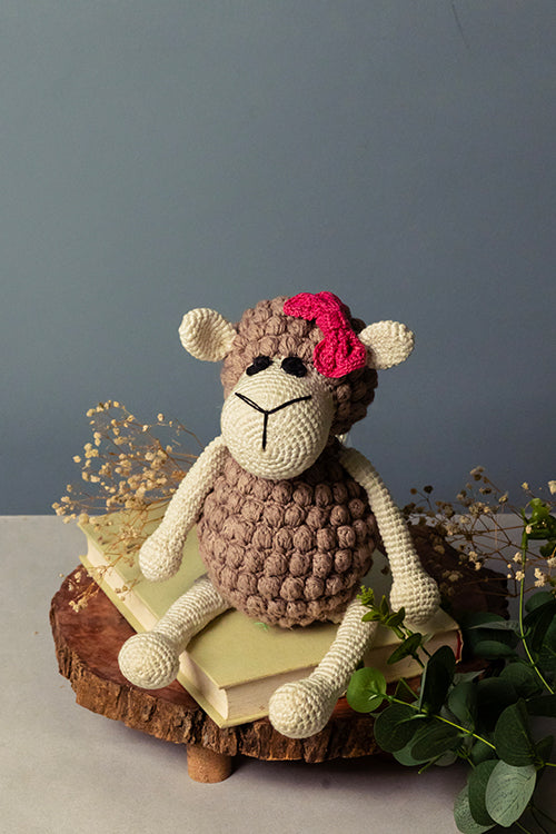 Samoolam Handmade Champa Sheep Cuddle Toy - Image 4