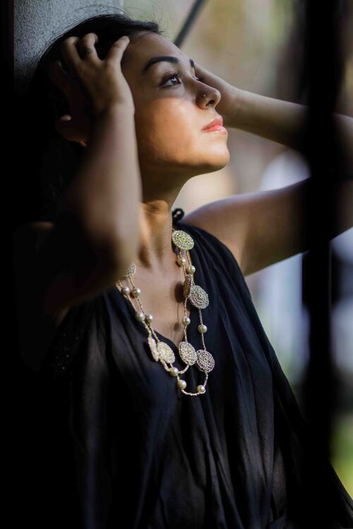 Samoolam Handmade Crochet Nakshatra Necklace - Shimmer - Image 8