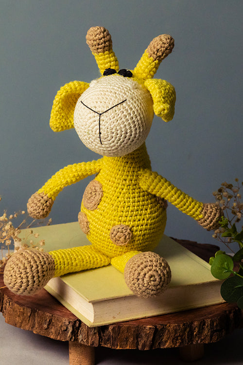 Samoolam Handmade Happy Giraffe Cuddle Toy - Image 2