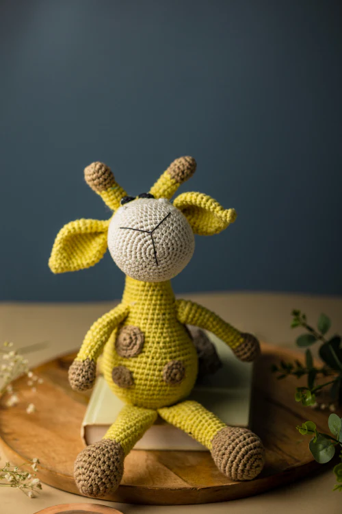 Samoolam Handmade Happy Giraffe Cuddle Toy - Image 3