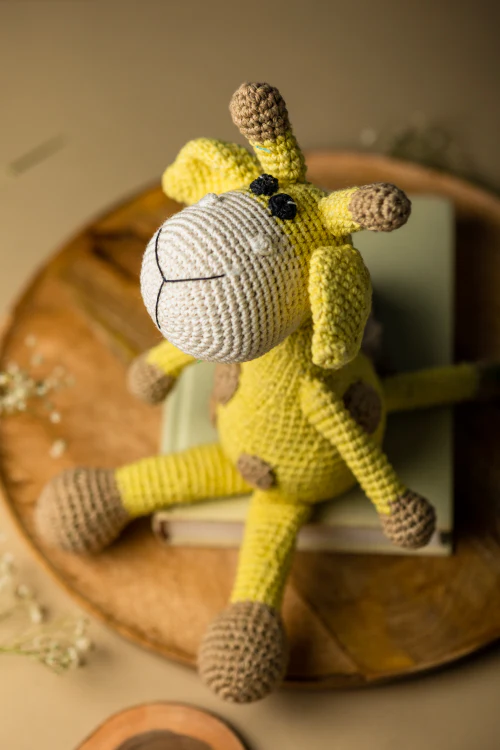 Samoolam Handmade Happy Giraffe Cuddle Toy - Image 4