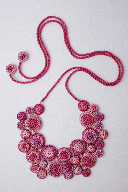 Samoolam Handmade Kai Necklace Pink - Image 3