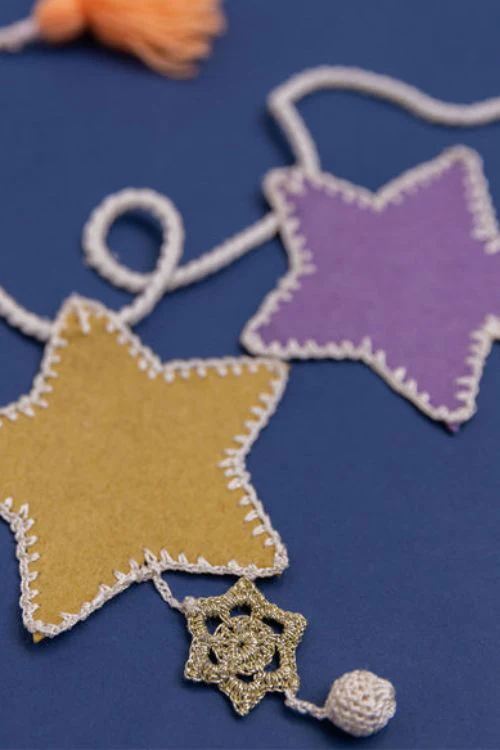 Samoolam Handmade Kids Room Decor Bunting ~ Stars - Image 3