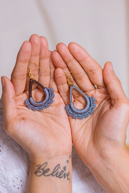Samoolam Handmade Rain Drop Grey - Image 5