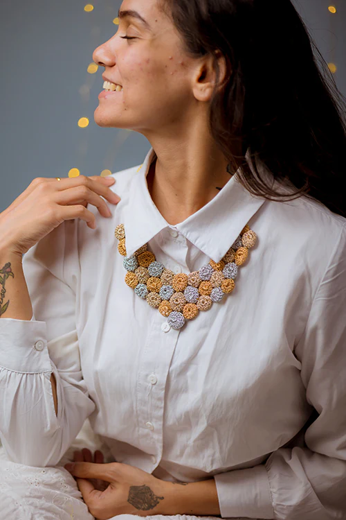 Samoolam Handmade Zuri Necklace ~ Rose Gold - Image 5