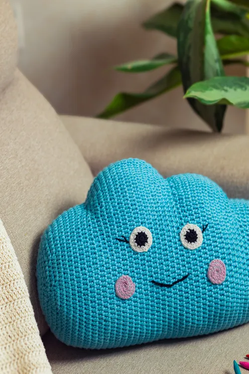 Samoolam Happy clouds cushion - Image 2