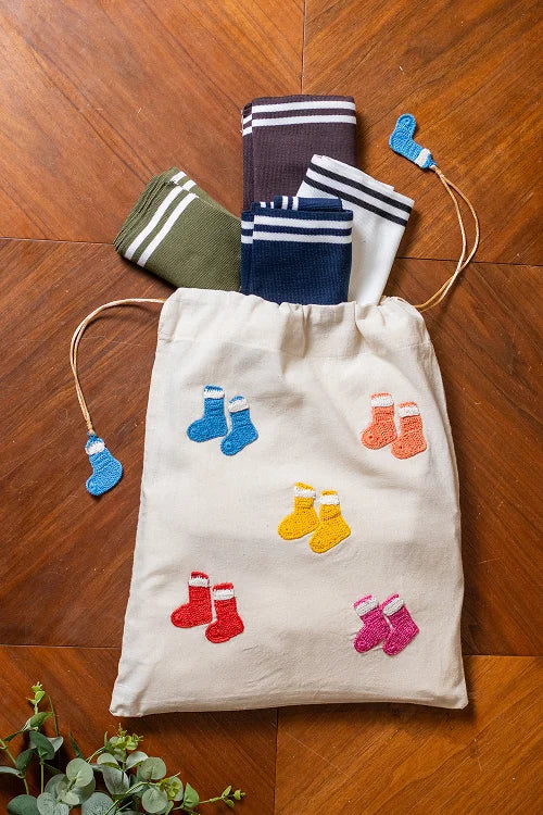 Samoolam Happy Socks Utility Bag - Image 4