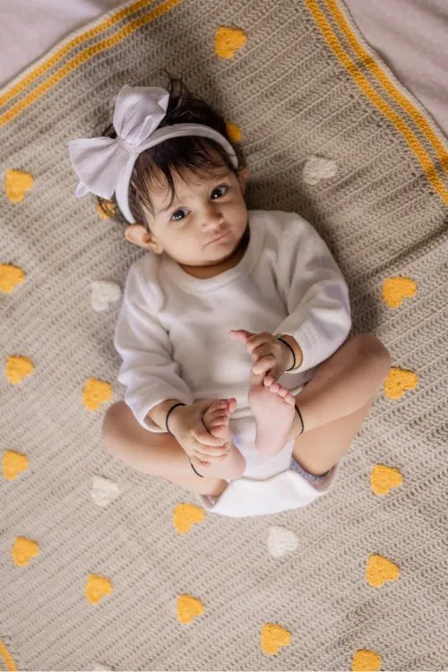 Samoolam Little hearts blanket - Image 6