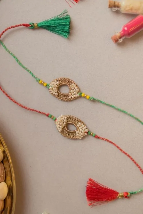 Samoolam Moon and shine Crochet Rakhi (Set of 2) - Image 2