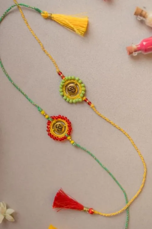 Samoolam Om Aura Crochet Rakhi (Set of 2) - Image 3
