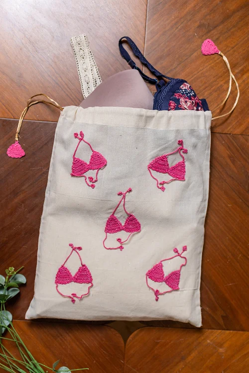 Samoolam Pink Bikini Utility Bag