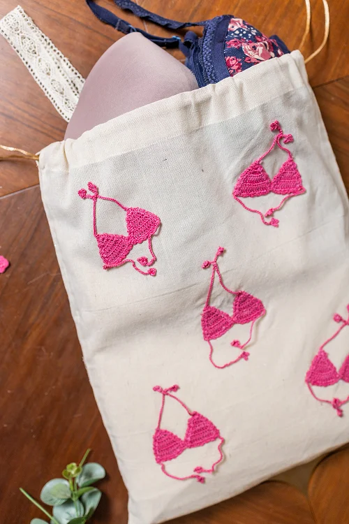 Samoolam Pink Bikini Utility Bag - Image 2