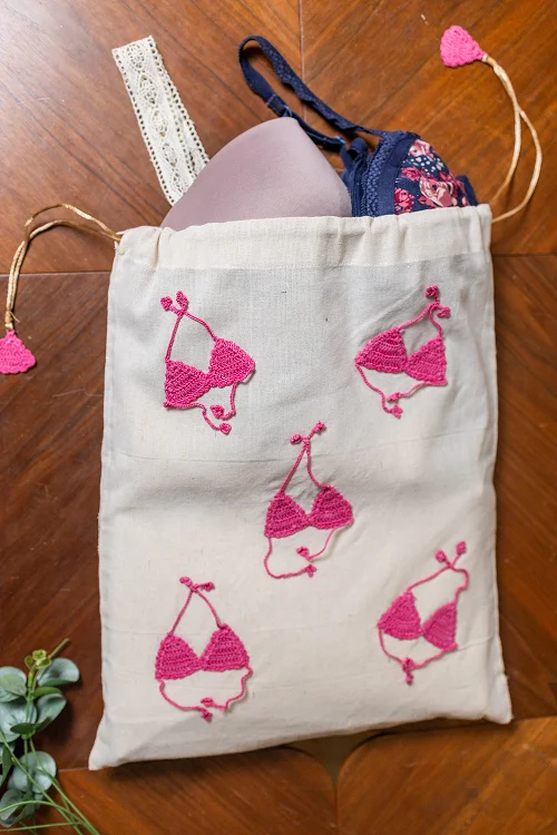 Samoolam Pink Bikini Utility Bag - Image 4