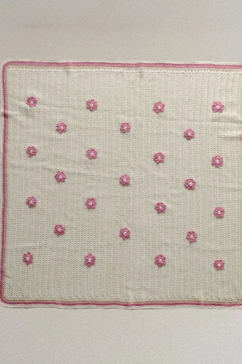 Samoolam Pink Posy Blanket - Image 4