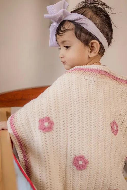 Samoolam Pink Posy Blanket - Image 5