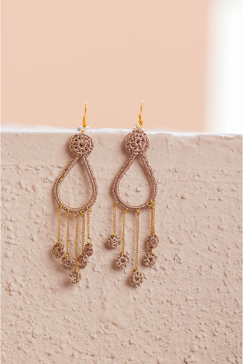Samoolam Rain Drop Shimmer Earrings - Image 3