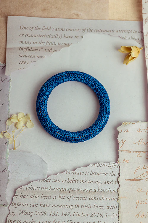 Samoolam Rangat Blue Solid Bangle (Set Of 2) - Image 5