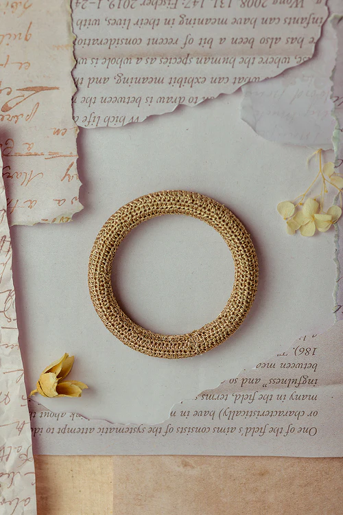 Samoolam Rangat Gold Zari Solid Bangle (Set Of 2) - Image 5