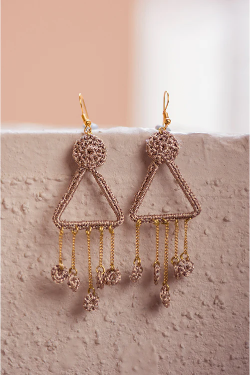 Samoolam Shimmer Cluster Earrings - Image 3