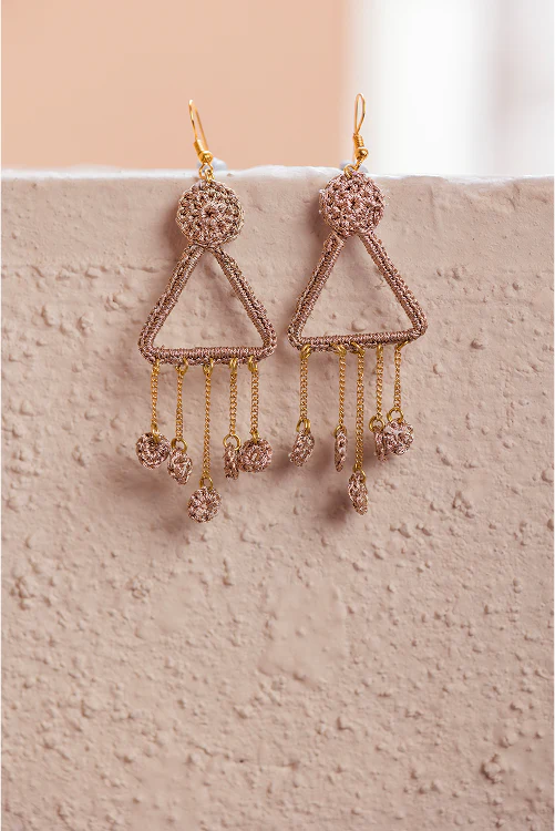 Samoolam Shimmer Cluster Earrings - Image 4