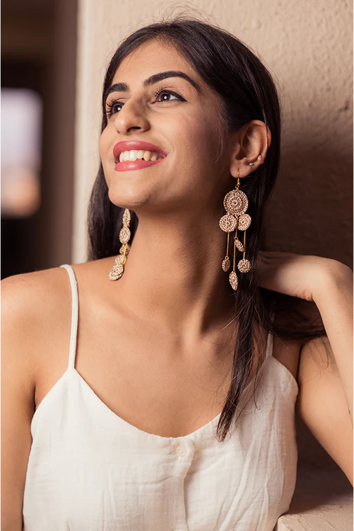 Samoolam Shimmer Drop Earrings