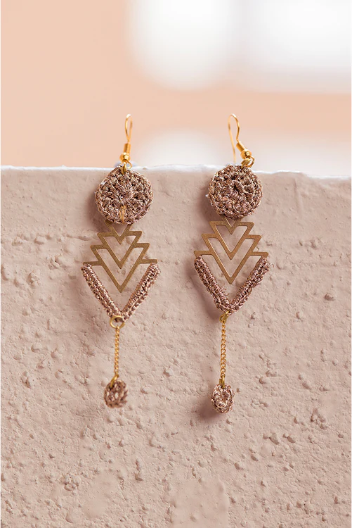 Samoolam Shimmer Drop Earrings - Image 3