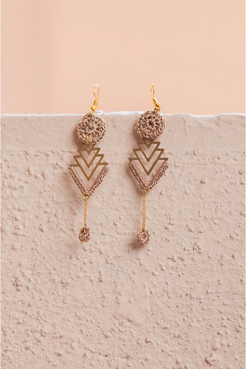 Samoolam Shimmer Drop Earrings - Image 4