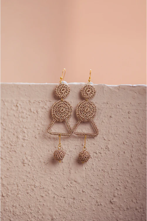 Samoolam Shimmer Layered Danglers - Image 3