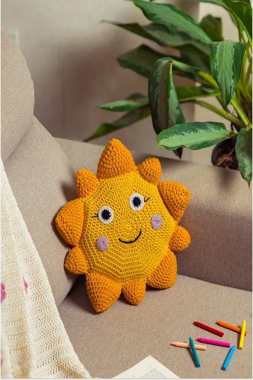Samoolam Sunny side up cushion - Image 2
