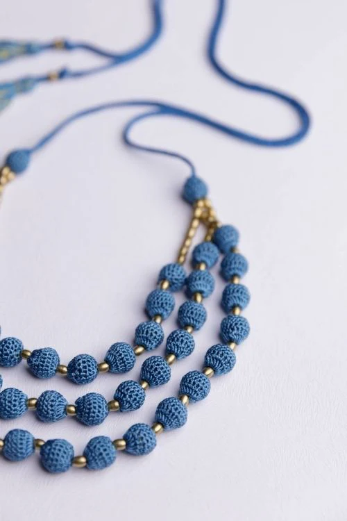 Samoolam "Cheer Neckpiece ~ Cobalt Blue " - Image 3