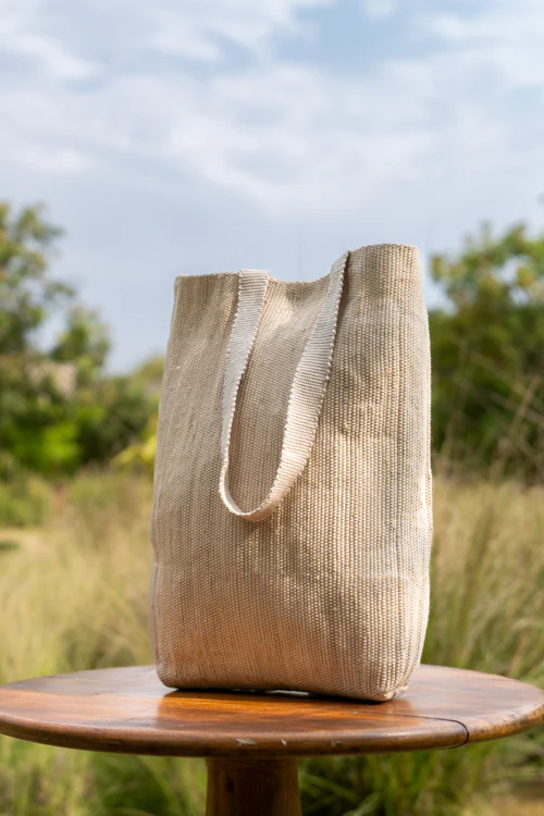 Saral Hand Woven Tote Bag - Image 7