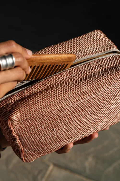Saral Hand-Woven Wide Pouch - Image 9