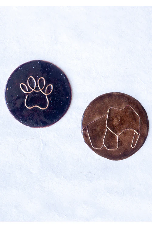 Set of 2 Fridge Magnets - Ele & Paws By Ekibeki