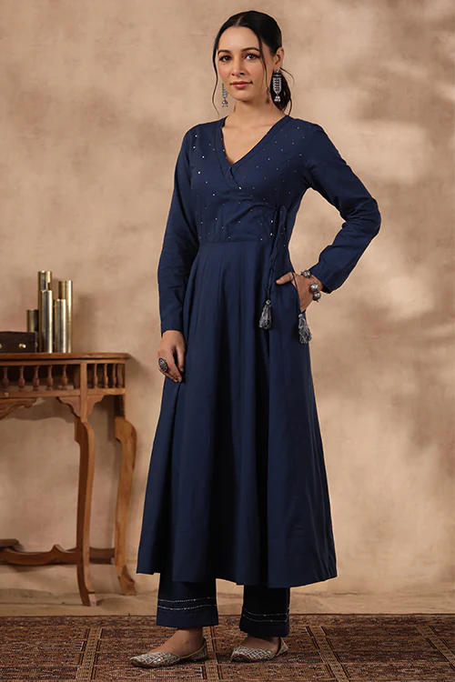 Shuddhi Blue Color 3 Piece Set - Image 3
