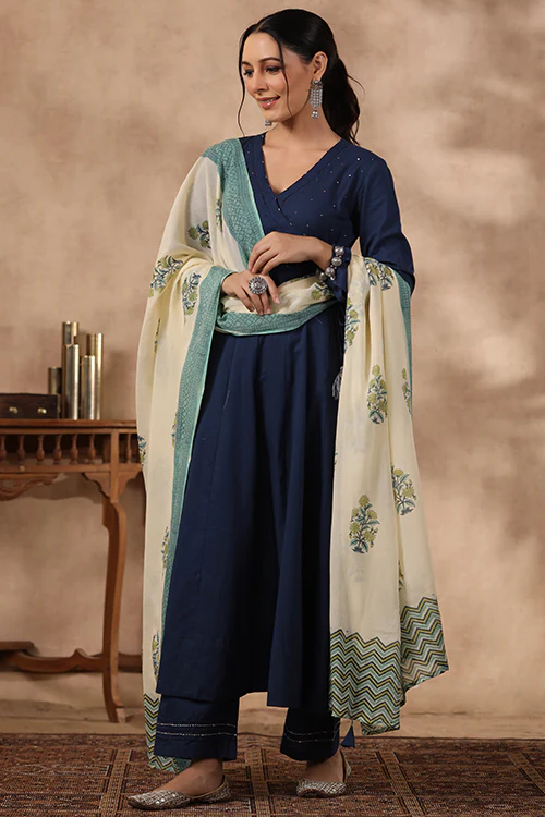 Shuddhi Blue Color 3 Piece Set - Image 8