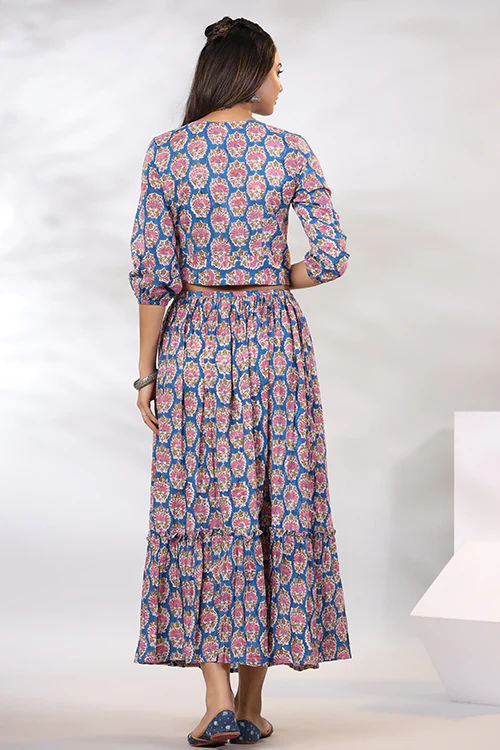 Shuddhi Cobalt Blue Co-Ord Set - Image 5